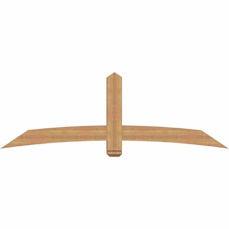 Ekena Millwork Bellingham Timber Gable Bracket, Western Red Cedar, 84"W x 28"H x 5 1/2"D x 5 1/2"F, 8/12 Pitch GBW084X28X0606BEL00SWR